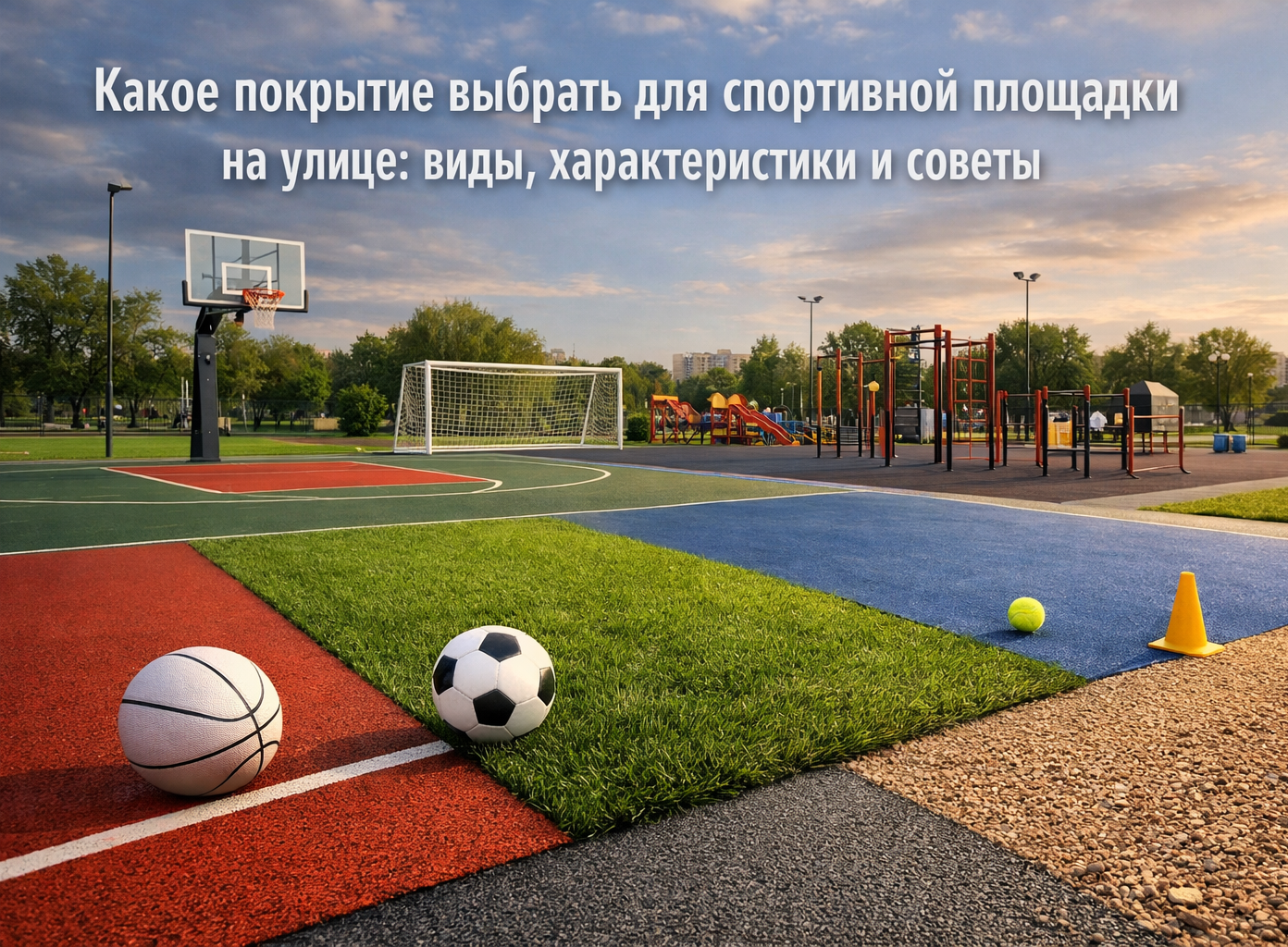 Какое покрытие выбрать для спортивной площадки на улице: виды, характеристики и советы