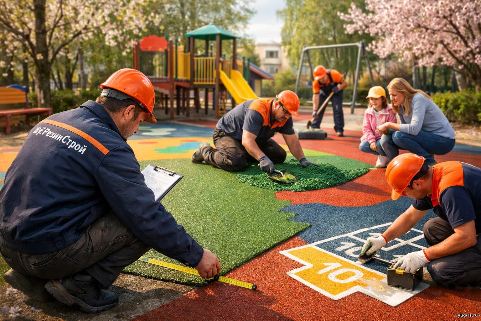 Специальное предложение на резиновые покрытия для детских садов и школ