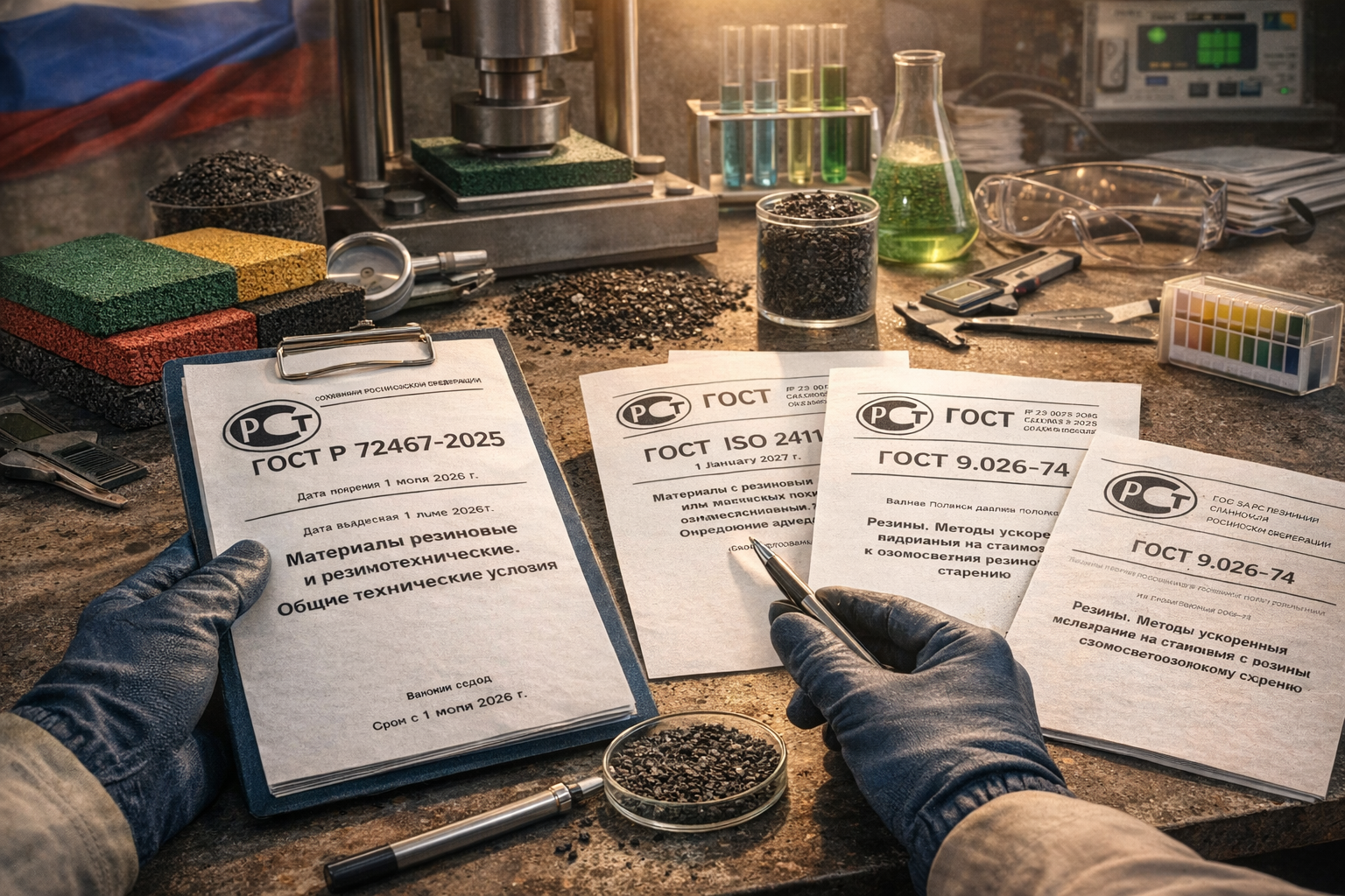 Новый ГОСТ на методы испытаний резин вступает в силу в 2026 году